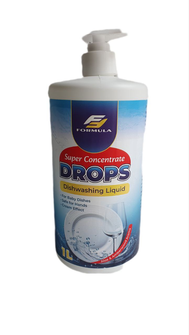 Засіб для миття посуду «Lavara drops» ТБ "FORMULA" 1л.